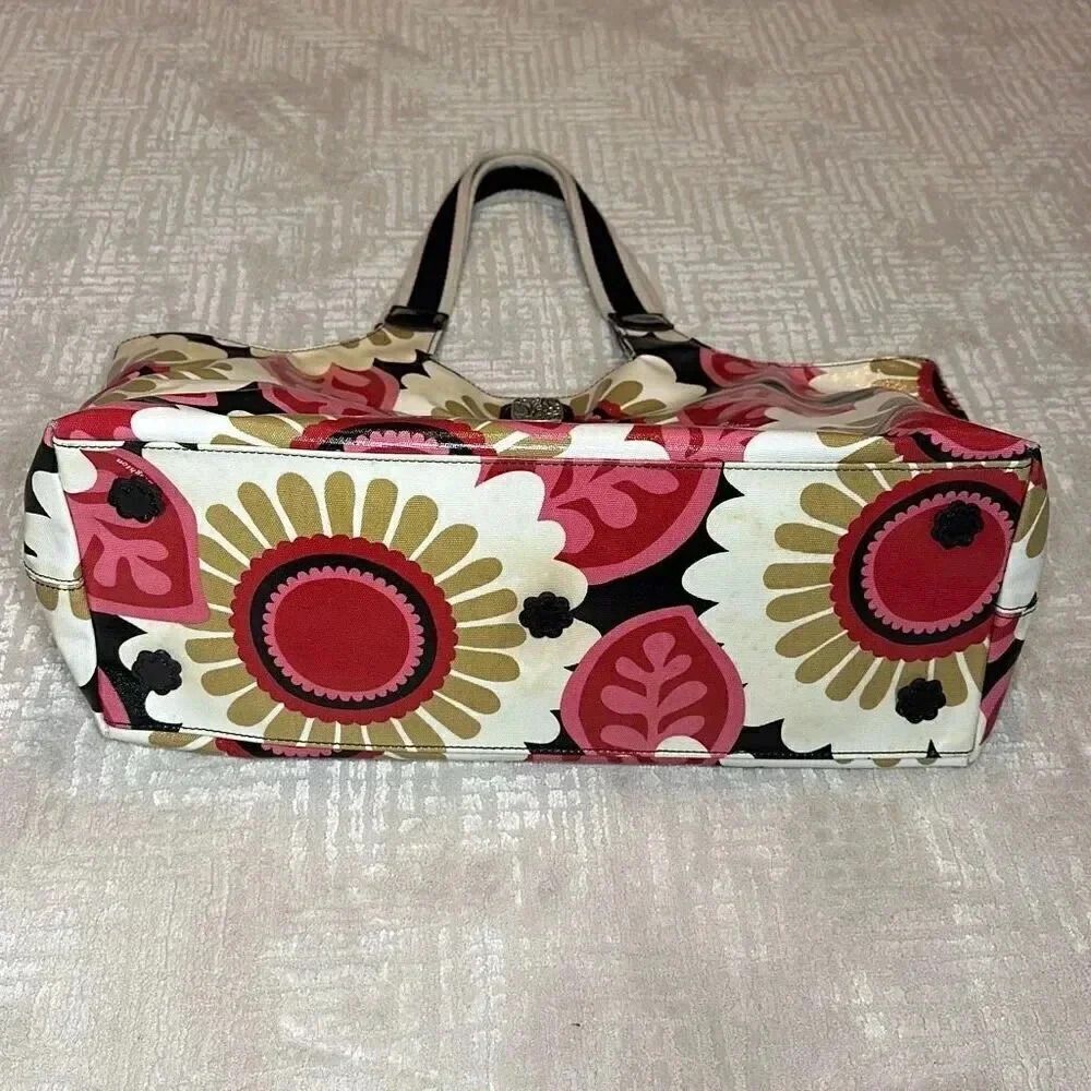 Brighton Floral Beach Tote Shoulder Bag - Picture 3 of 16